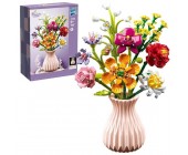 Конструктор лего "Букет цветов", с вазой