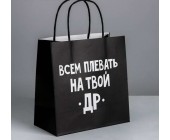 Пакет подарочный «Всем плевать на твой др»